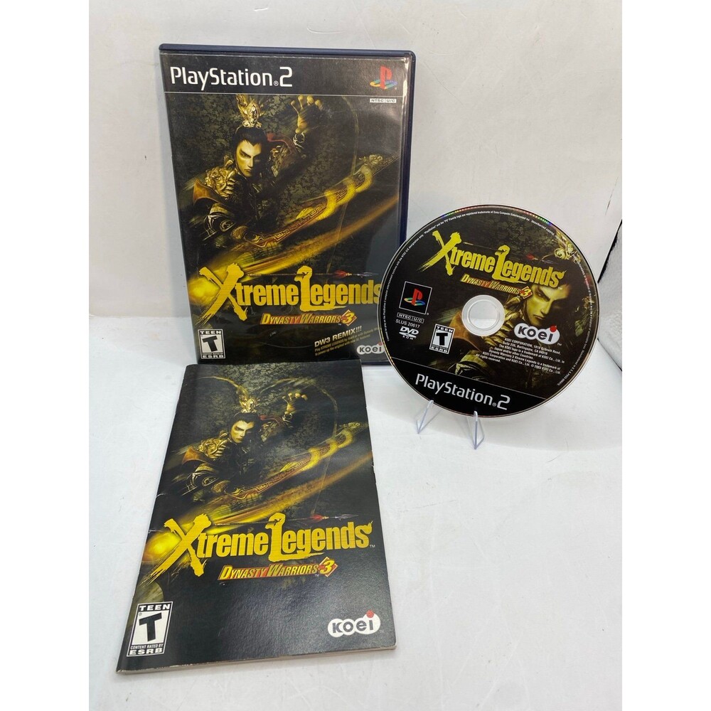 Xtreme Legends Dynasty Warriors 3 (PlayStation 2, 2003) PS2 CIB w reg card
